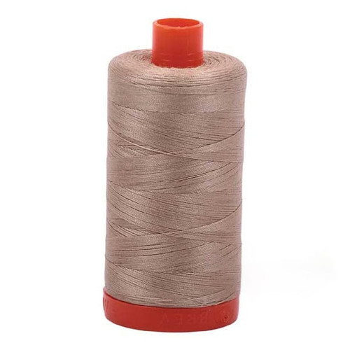 Aurifil Cotton Mako Thread 50 Weight 1422 Yards Sand