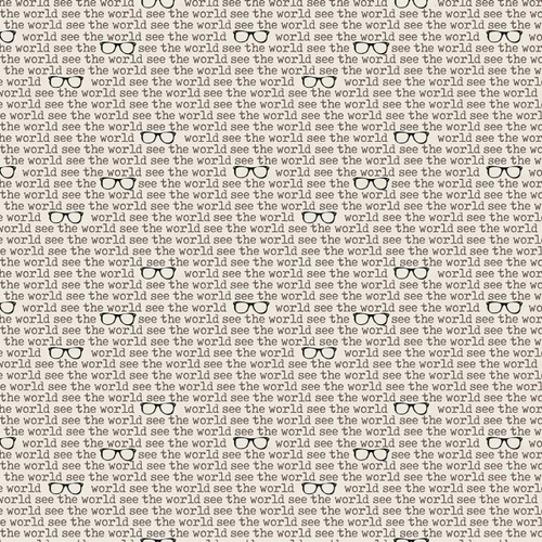 Clothworks Fabrics Explore by Dan DiPaolo Khaki Cream Brown See the World
