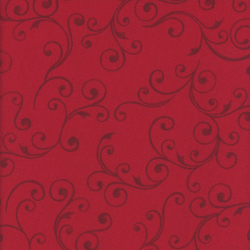 Studio E Fabrics Tis the Season Art Loft Swirl Red