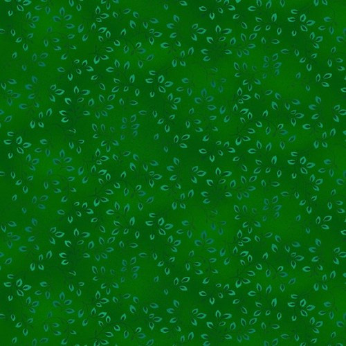 Henry Glass Fabrics Folio Basics Kelly Green Textured Vine