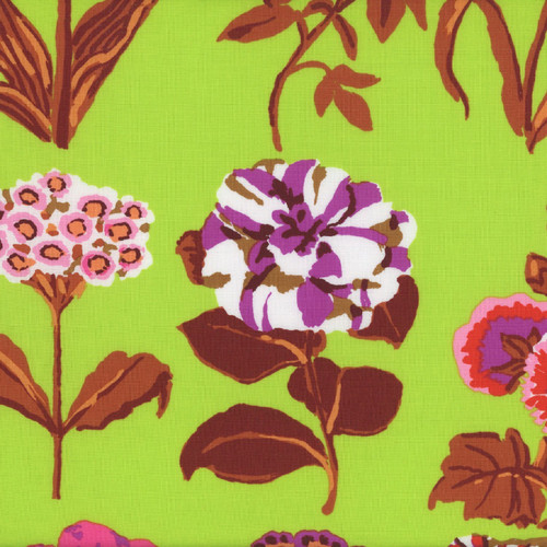 Free Spirit Fabrics Kaffe Fassett Collective February 2025 Flower Studies Lime