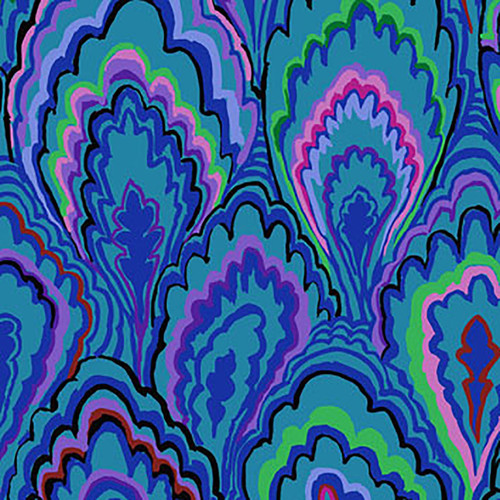 Free Spirit Fabrics Kaffe Fassett Collective February 2025 Marble Scallops Blue
