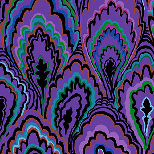 Free Spirit Fabrics Kaffe Fassett Collective February 2025 Marble Scallops Purple