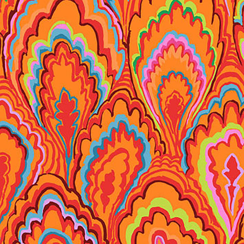 Free Spirit Fabrics Kaffe Fassett Collective February 2025 Marble Scallops Red
