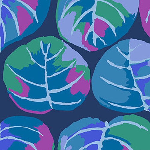 Free Spirit Fabrics Kaffe Fassett Collective February 2025 Palm Leaves Blue