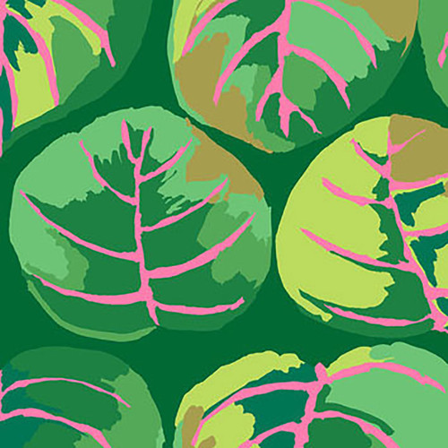 Free Spirit Fabrics Kaffe Fassett Collective February 2025 Palm Leaves Green