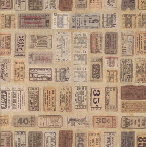 Free Spirit Fabrics Palette Neutral by Tim Holtz Eclectic Elements Neutral Tickets Neutral