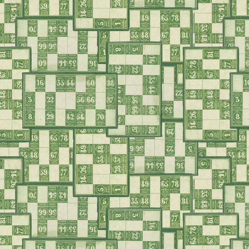 Free Spirit Fabrics Palette Green by Tim Holtz Eclectic Elements Green Numbers Green