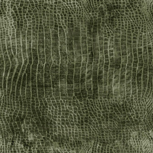 FreeSpirit Fabrics Worn Croc by Tim Holtz Bayou Green Weathered Crocodile Texture