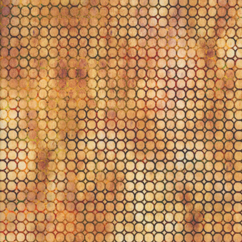 In The Beginning Fabrics Falling Leaves by Jason Yenter Rust Brown Circles