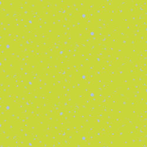 FreeSpirit Fabrics True Colors Tula Pink Space Sprinkles Lightning Bug Green