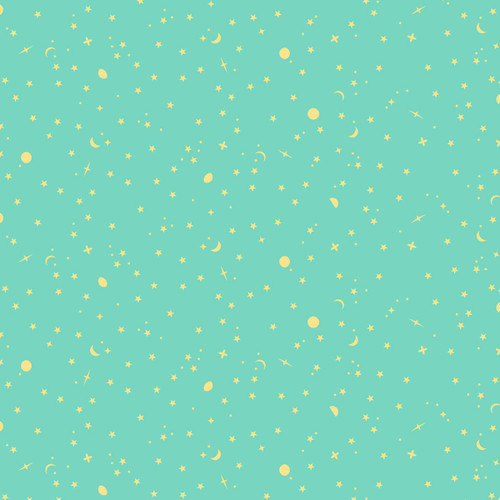 FreeSpirit Fabrics True Colors Tula Pink Space Sprinkles Seaglass Green