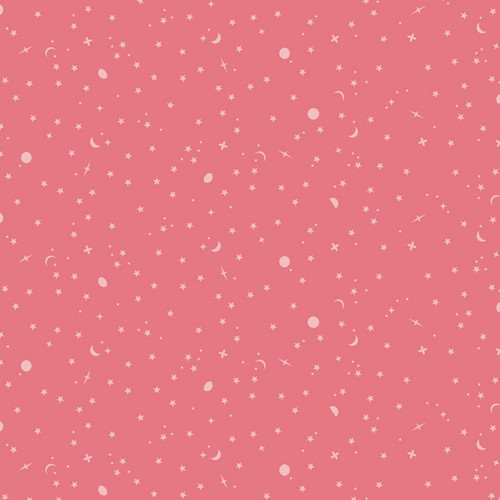 FreeSpirit Fabrics True Colors Tula Pink Space Sprinkles Sunburn Pink