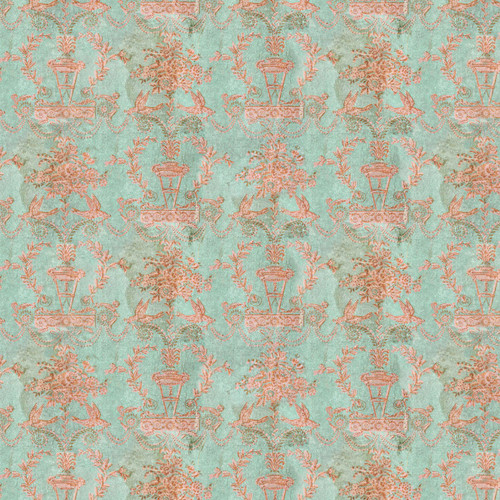 FreeSpirit Fabrics Teal Palette by Tim Holtz Teal Blue Wallpaper