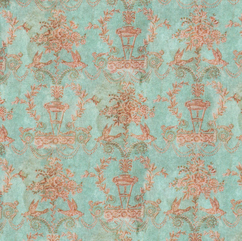 FreeSpirit Fabrics Teal Palette by Tim Holtz Teal Blue Wallpaper