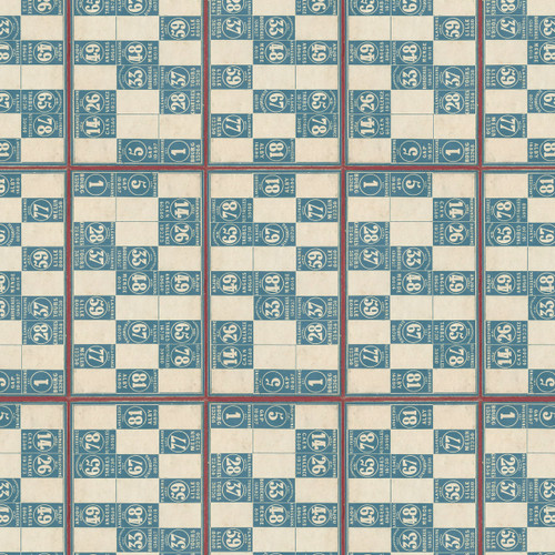 FreeSpirit Fabrics Blue Palette by Tim Holtz Blue Numbers Blue