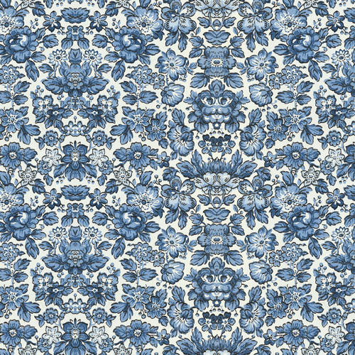 FreeSpirit Fabrics Indigo Palette by Tim Holtz Indigo Blue Wallpaper