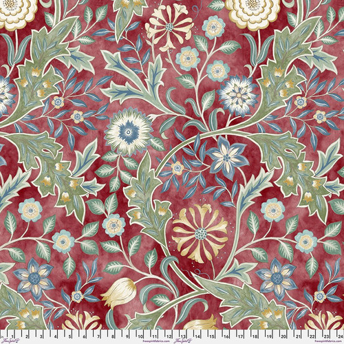 FreeSpirit Fabrics Oxford Holiday William Morris Wilhelmina Crimson 108 inch wide quilt back