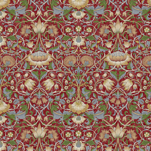 FreeSpirit Fabrics Oxford Holiday Collection by William Morris & Co Lodden Crimson