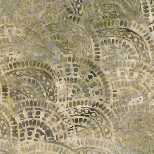 Island Batik Fabrics Peach Blossom Claudia Pfeil Arches Brown Wicker