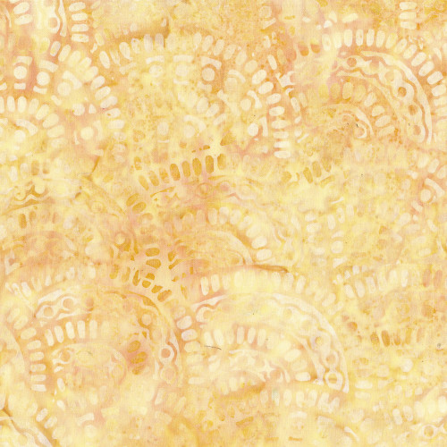 Island Batik Fabrics Peach Blossom Claudia Pfeil Arches Orange Cantaloupe