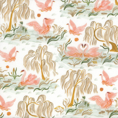 Dear Stella Fabrics Swan Song Rae Ritchie White Swan Lake