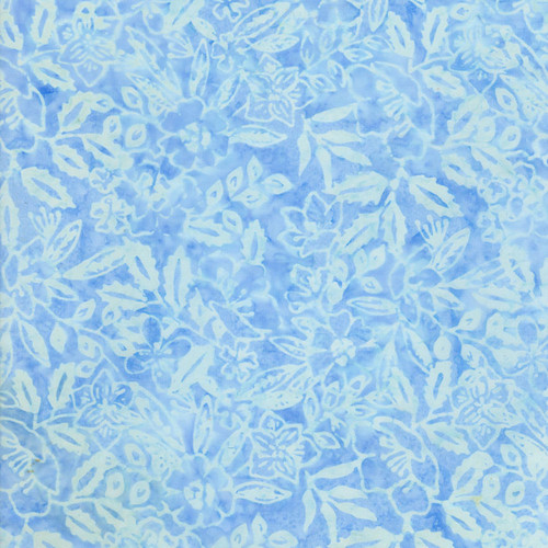 Timeless Treasures Fabrics Pastel Tonga Batiks Sky Tropical Flowers Bouquet