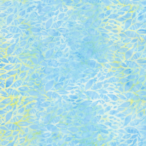Timeless Treasures Fabrics Pastel Tonga Batiks Frost Loose Leaves
