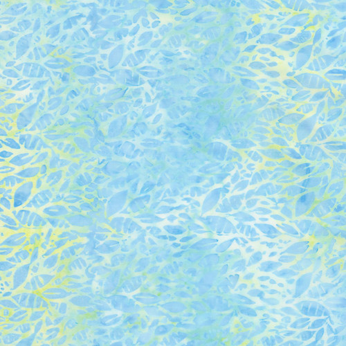 Timeless Treasures Fabrics Pastel Tonga Batiks Frost Loose Leaves