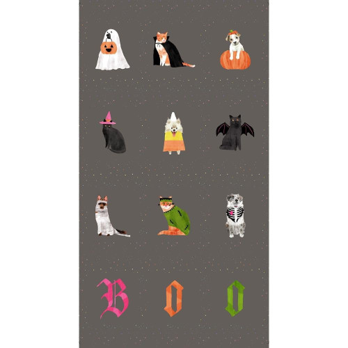 Dear Stella Fabrics Dead End Pammie Jane Slate 24" Wide Costume Panel
