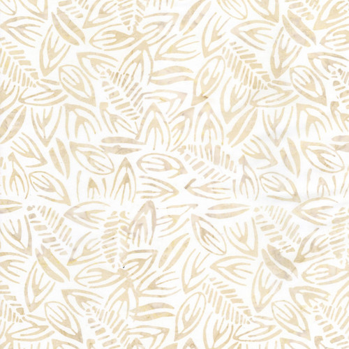 Timeless Treasures Fabrics Amber Tonga Batiks Coconut Tossed Leaves