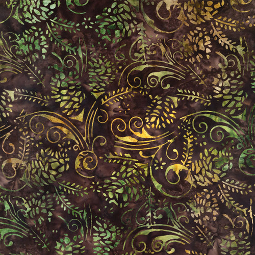 Timeless Treasures Fabrics Forest Floor Tonga Batiks Forest Pine Cone