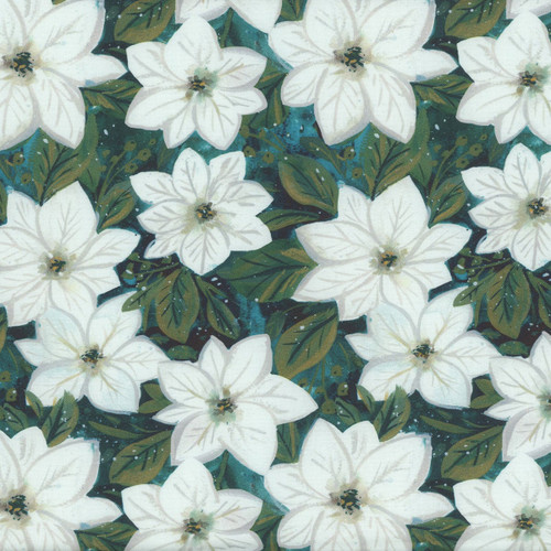 Dear Stella Fabrics Baby It's Cold Outside Clara Jean Multi Nordic Poinsettia