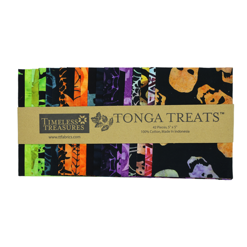 Timeless Treasures Fabrics Haunted Tonga Batiks Haunted Charm Squares 5 Inch