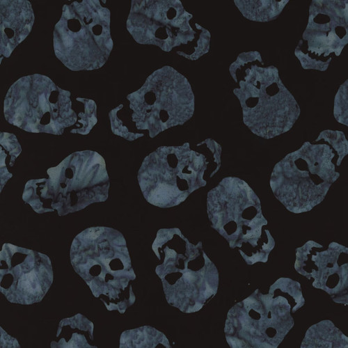 Timeless Treasures Fabrics Haunted Tonga Batiks Haunted Scary Skulls