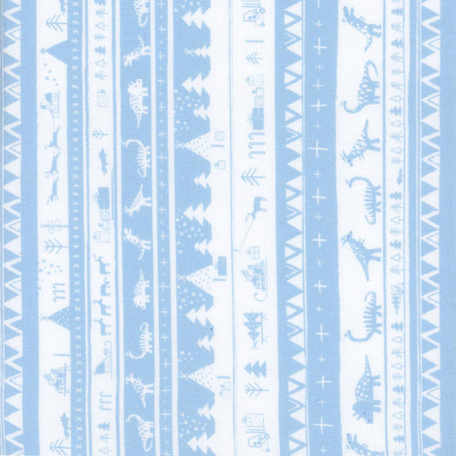 Dear Stella Fabrics Don't Claus a Scene Ice Dino Fair Isle