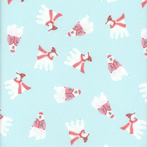 Dear Stella Fabrics Don't Claus a Scene Glacier Polar Brrr