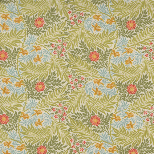 Moda Fabrics William Morris Morris Manor Barbara Brackman Larkspur Porcelain Cream