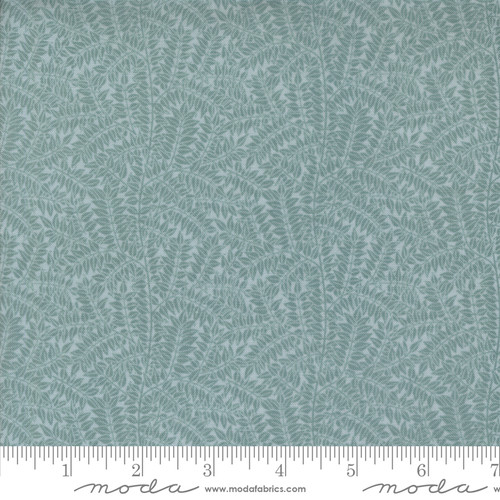 Moda Fabrics William Morris Morris Manor Barbara Brackman Branch Sky Blue