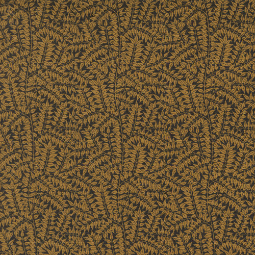 Moda Fabrics William Morris Morris Manor Barbara Brackman Branch Ebony Gold Yellow