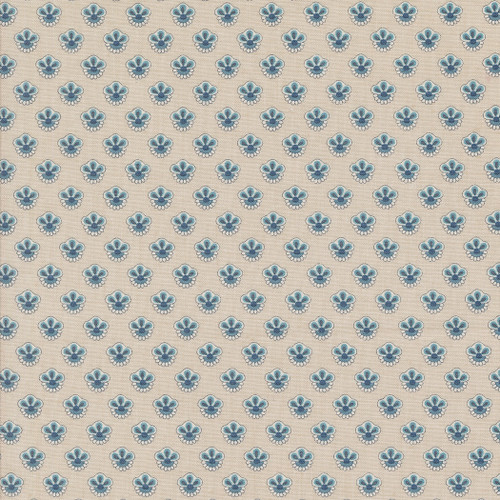 Moda Fabrics Sacre Bleu French General Campanule Smoke French Blue