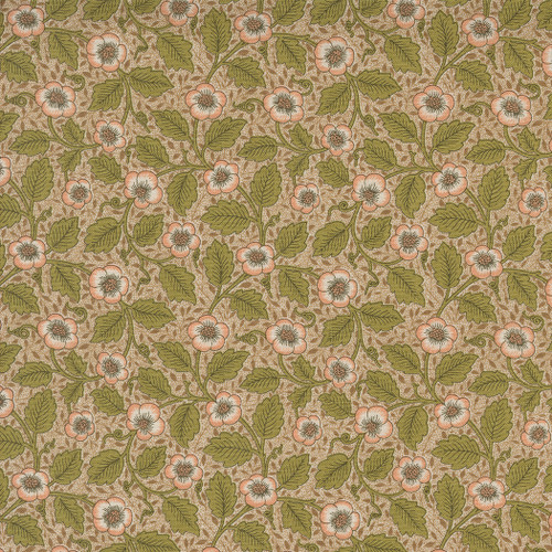 Moda Fabrics William Morris Morris Manor Barbara Brackman Antipodes Porcelain Cream