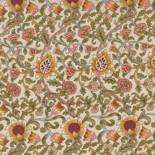 Moda Fabrics William Morris Morris Manor Barbara Brackman Evenlode Porcelain Cream