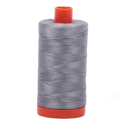 Aurifil Cotton Mako Thread 50 Weight 1422 Yards Grey