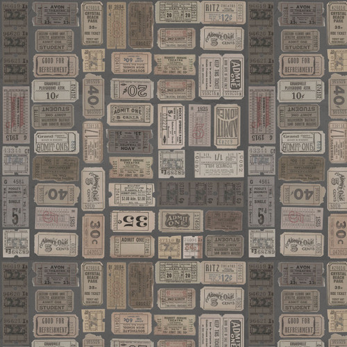 FreeSpirit Fabrics Charcoal Palette by Tim Holtz Eclectic Elements Charcoal Tickets Charcoal