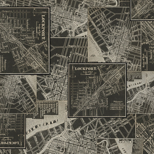 FreeSpirit Fabrics Charcoal Palette by Tim Holtz Eclectic Elements Charcoal Map Charcoal