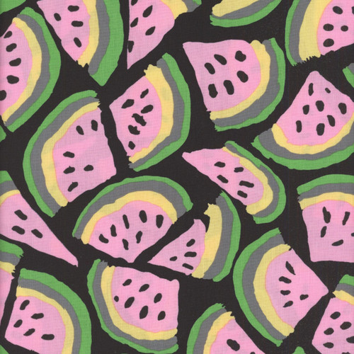 FreeSpirit Fabrics Kaffe Fassett Collective August 2025 by Brandon Mably Slice Black