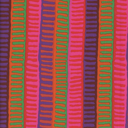FreeSpirit Fabrics Kaffe Fassett Collective August 2025 by Brandon Mably Zipper Stripe Red