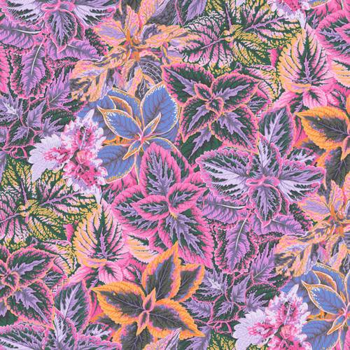 FreeSpirit Fabrics Kaffe Fassett Collective August 2025 by Philip Jacobs Bold Leaves Pink