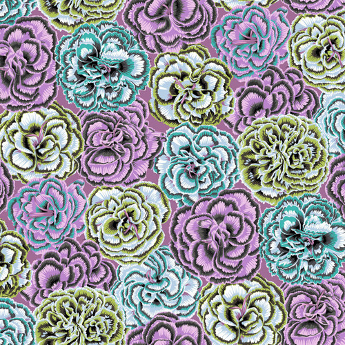 FreeSpirit Fabrics Kaffe Fassett Collective August 2025 by Philip Jacobs Picotee Carnations Contrast